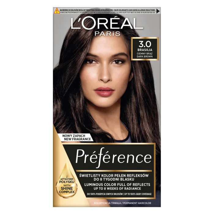 MATU KRĀSA LOREAL PREFERENCE NR.3.0 BRASILIA 1GAB.