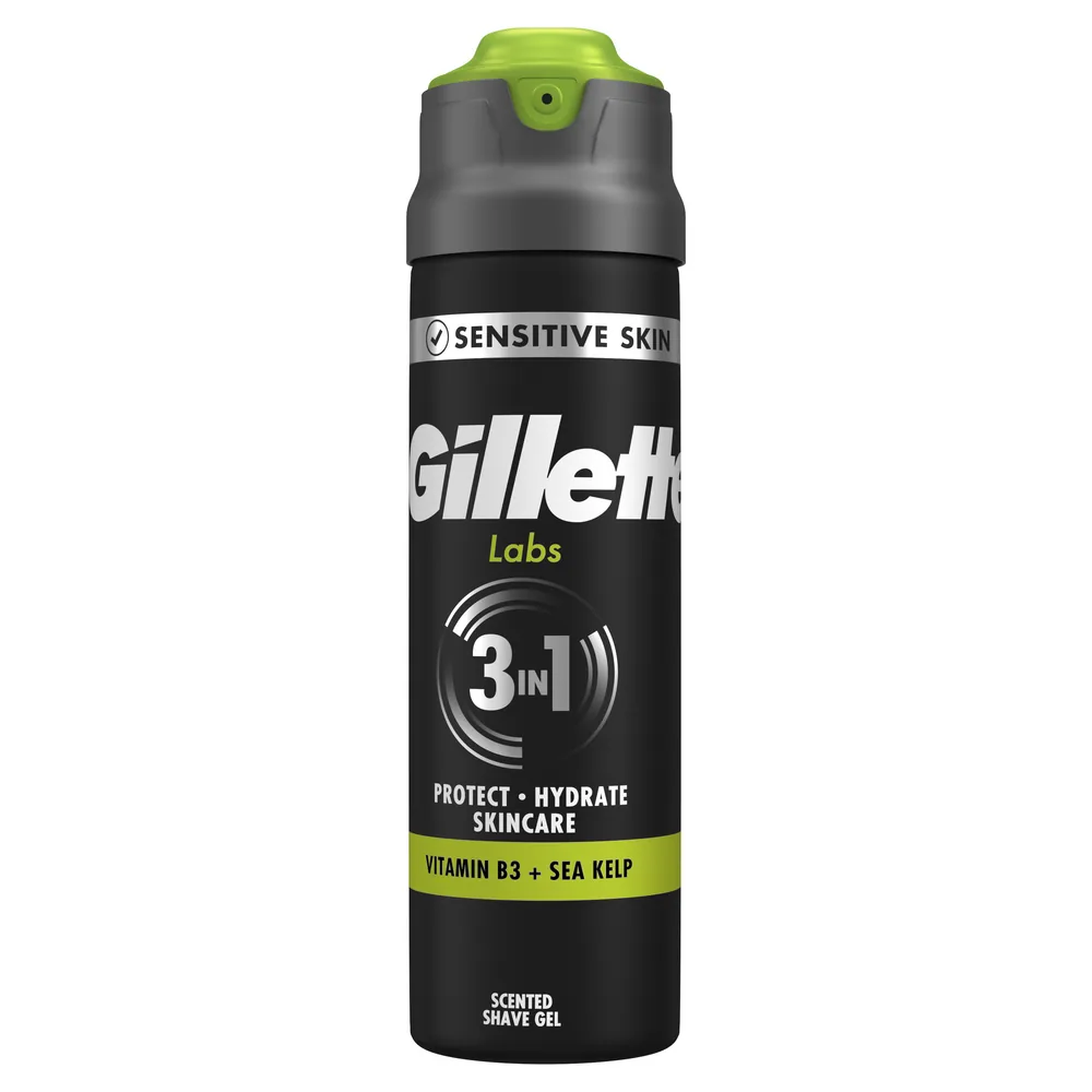 GILLETTE LABS SENSITIVE SKŪŠANĀS ŽELEJA, 198ML
