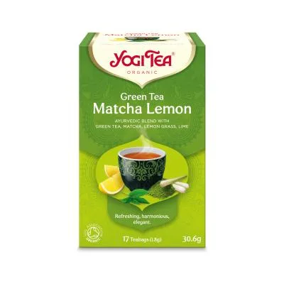 Травяной чай Yogi Tea зелёный матча с лимоном, N17