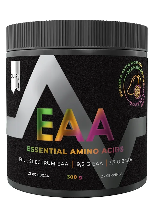 Puls Nutrition Eaa Mango Pasiflora aminoskābju pulveris, 300 g