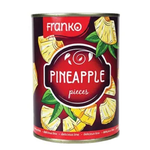 KONSERVĒTI ANANĀSU GABALIŅI FRANKO 580 ML
