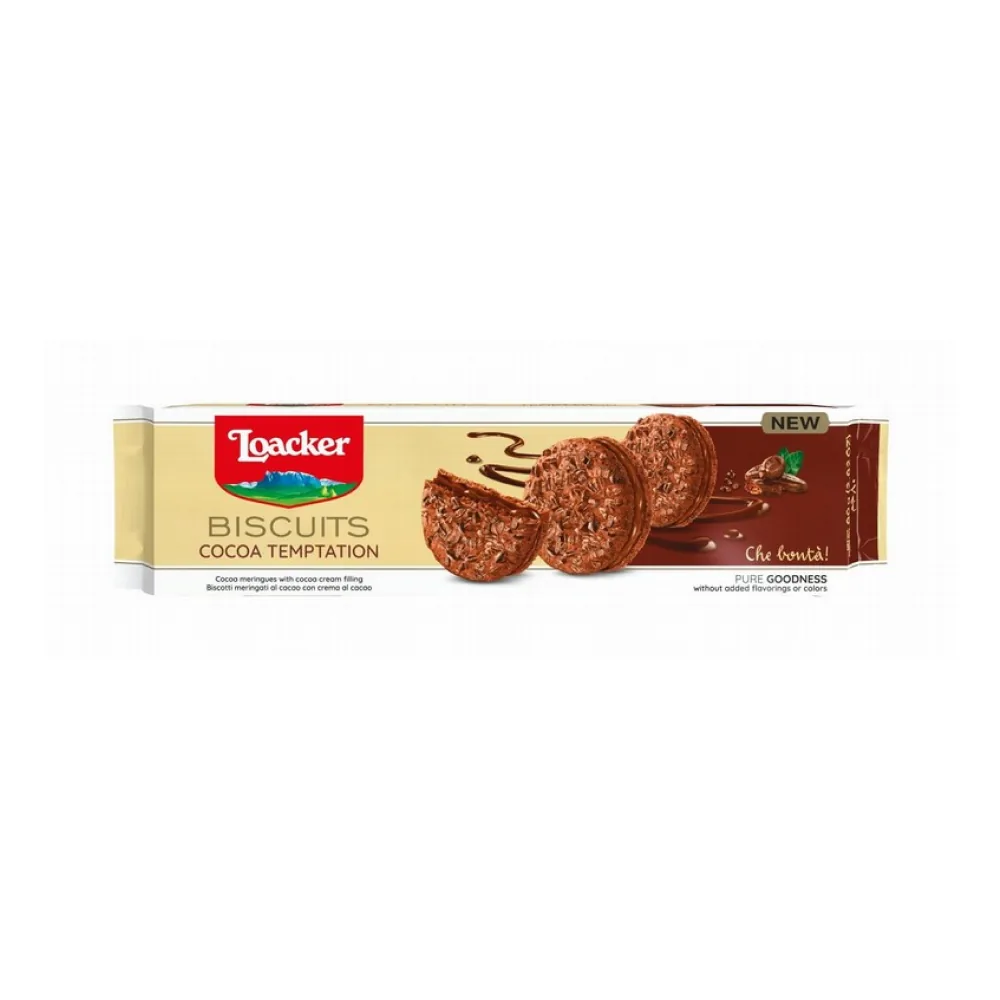 LOACKER BISCUITS COCOA TEMPTATION 80GX12