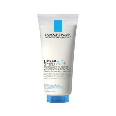 La Roche-Posay Lipikar Syndet ap+ lipīdus papildinošs, ādu attīrošs mazgāšanās krēms ķermenim, sausai ādai 200 ml