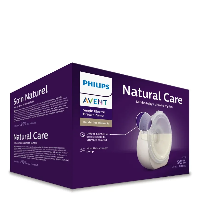 Philips Avent Natural Care brīvroku valkājamais krūts piena sūknis (uzlādējams)