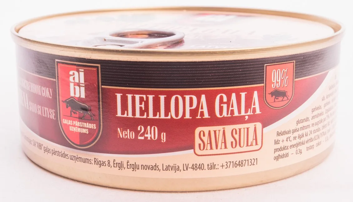 LIELLOPA GAĻA AIBI, SAVĀ SULĀ, 99% 240G