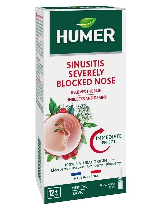 Humer sinusīts aerosols, 15 ml