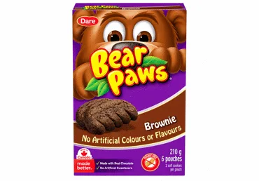 Печенье Bear Paws Brownie Dare, 210 г
