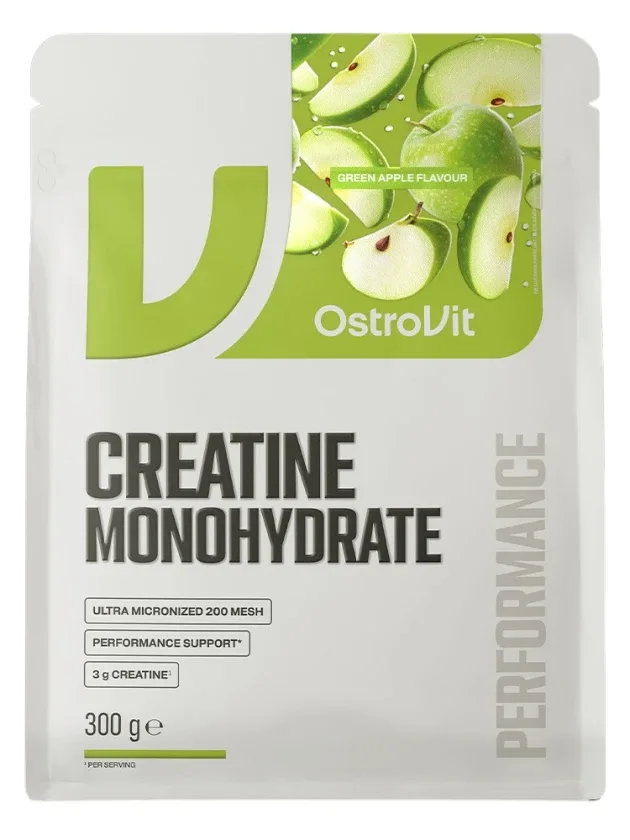 Ostrovit Creatine Monohydrate Green apple pulveris, 300 g