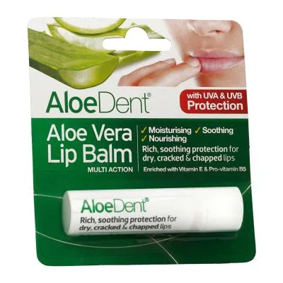 Aloe dent aloe vera lūpu balzams 4 g