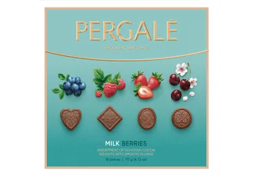 KONFEKŠU IZLASE PERGALE MILK BERRIES 117G