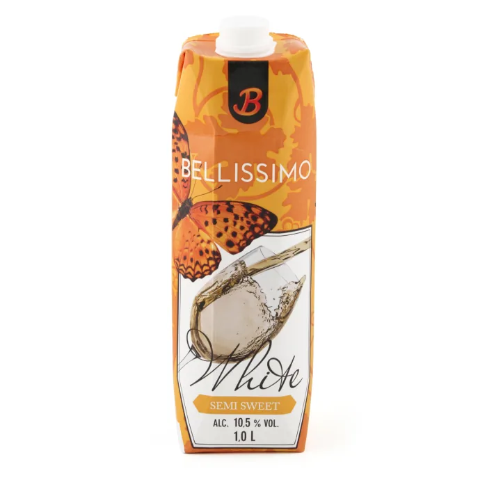 BALTVĪNS BELLISSIMO PUSSALDAIS 10,5% 1L