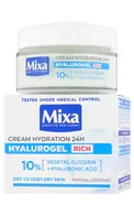 MIXA HYALUROGEL RICH BAGĀTĪGS, INTENSĪVI MITRINOŠS KRĒMS, 50ML