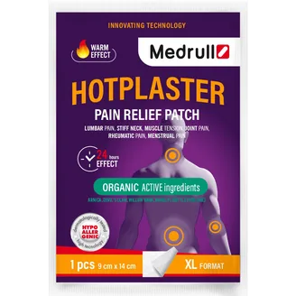 PLĀKSTERIS MEDRULL HOTPLASTER AR SILDOŠO EFEKTU 9X14CM