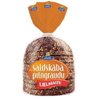 SALDSKĀBMAIZE LATVIJAS MAIZNIEKS LIELMAIZE RUPJĀ 600G