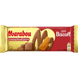 PIENA ŠOKOLĀDE MARABOU AR BISCOFF CEPUMIEM 160G