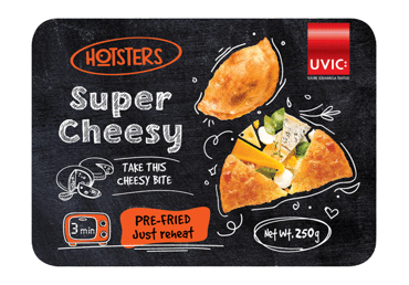 UZKODA HOTSTERS UVIC SUPER CHEESY 250G