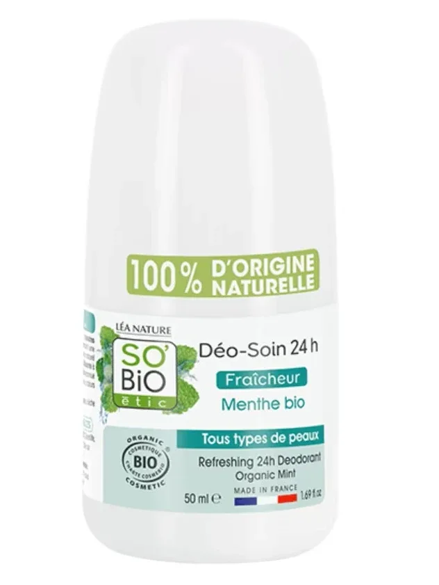 So BIO 24H dezodorants ar piparmētru, 50 ml