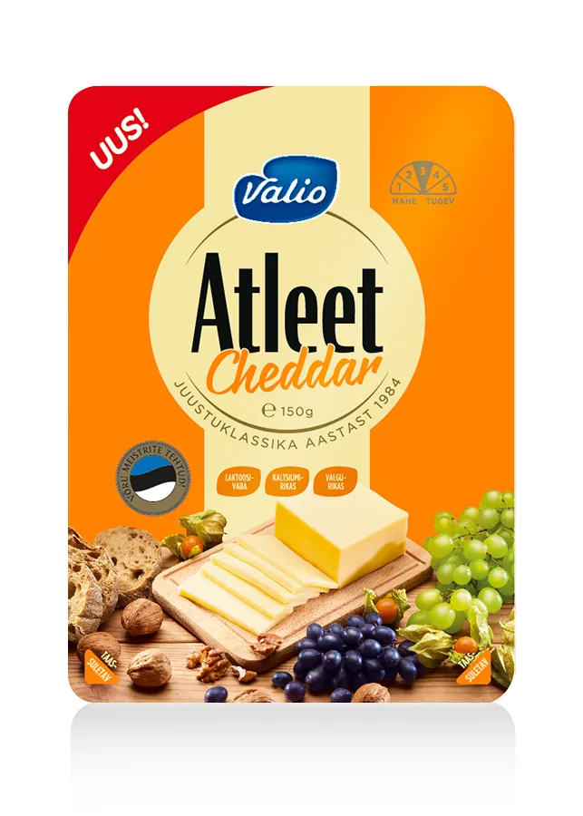 SIERS CHEDDAR ŠĶĒLĒS VALIO ATLEET, 150G