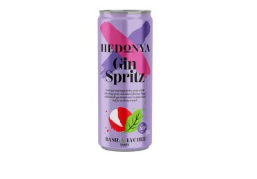 Алкогольный коктейль Hedonya G&T Basil & Lychee 5%, 0,33 л