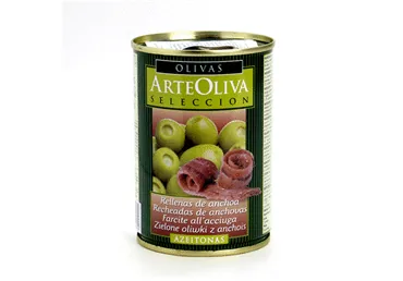 ZAĻĀS OLĪVAS AR ANŠOVIEM ARTEOLIVA 300G