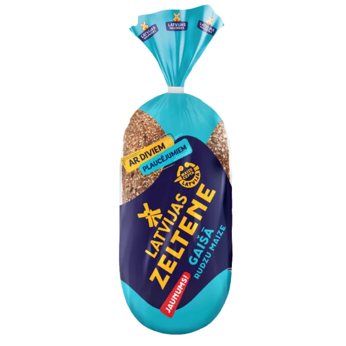 GAIŠĀ RUDZU SALDSKĀBMAIZE LATVIJAS ZELTENE 800G