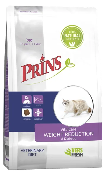 Prins Vitalcare Diet Weight reduction & diabetic sausā barība, 1,5 kg