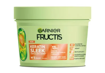 MATU MASKA GARNIER FRUCTIS KERATIN SLEEK 370ML
