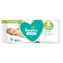 MITRĀS SALVETES PAMPERS SENSITIVE PLASTIC FREE 52GAB.