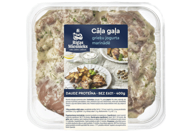 CĀĻA GAĻA GRIEĶU JOGURTA MARINĀDĒ RĪGAS MIESNIEKS 400G