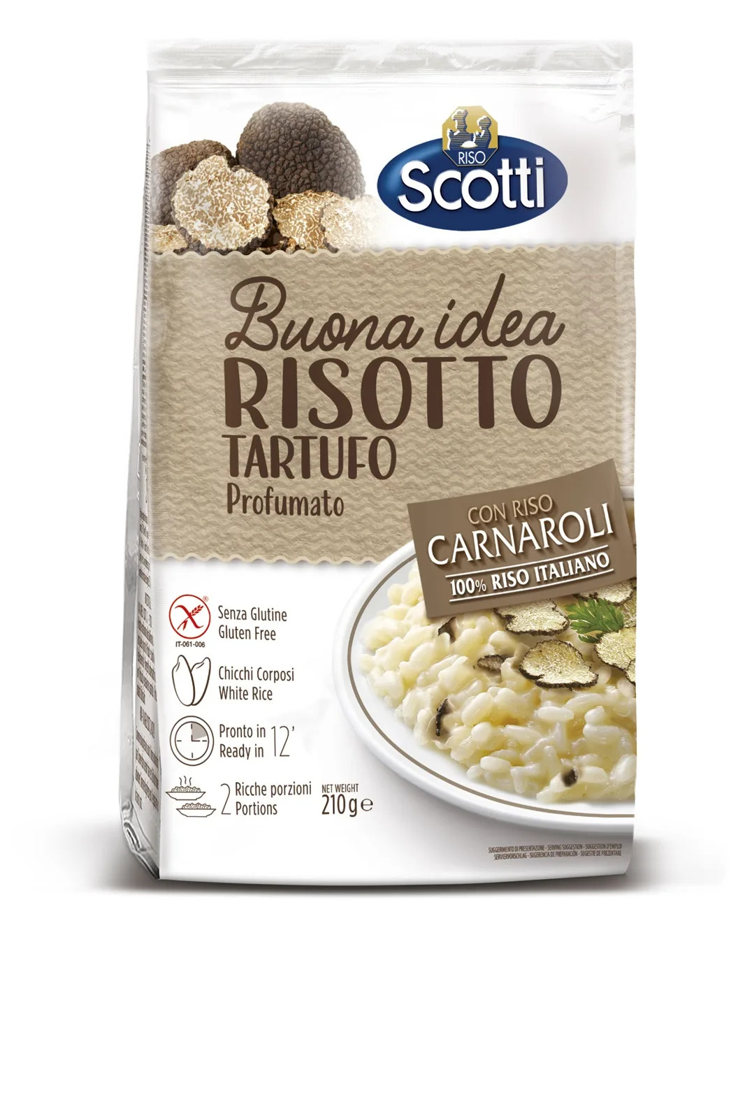 RĪSI RISOTTO SCOTTI MILANESE, AR TRIFELĒM, 210G