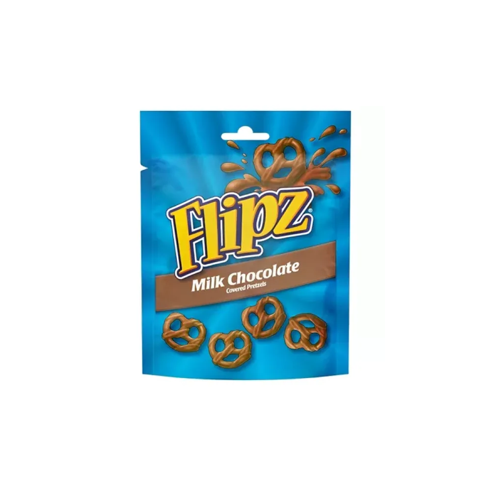 FLIPZ MILK CHOCOLATE COATED PRETZELS 90G