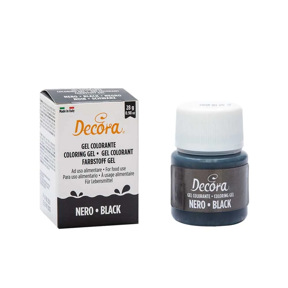 PĀRTIKAS KRĀSVIELA MELNA DECORA, 28G