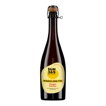 BEZALKOHOLISKAIS DZĒRIENS SUN365 SPARKLING TEA AR CITRONU, INGVERA GARŠU, GĀZĒTS 0,75L