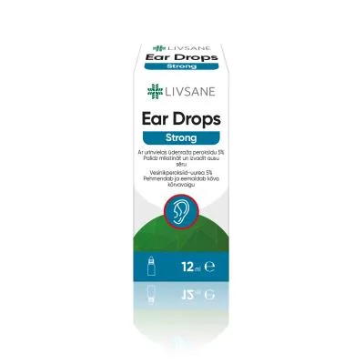 Livsane Ear Drops Strong ausu pilieni 12 ml