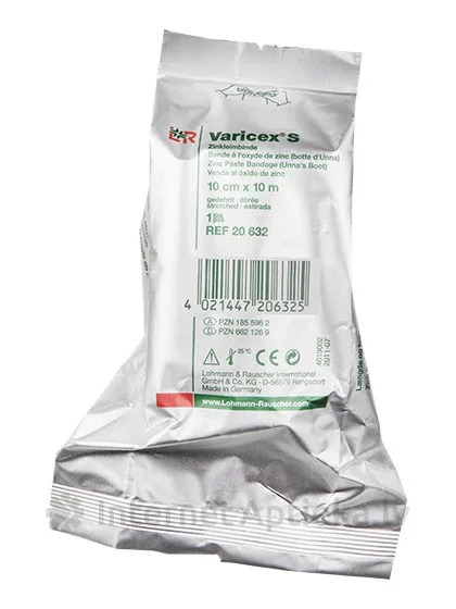 Varicex S elastīgā cinka saite, 10 cm X 10 m