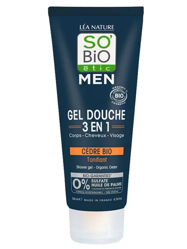 So BIO vīriešu dušas želeja ar ciedru, 200 ml