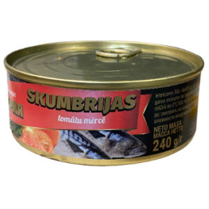 SKUMBRIJAS TOMĀTU MĒRCĒ 240G KONDIS