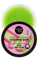 ORGANIC SHOP STRAWBERRY&MINT CHEWING GUM SLIME ĶERMEŅA SKRUBIS, 250ML