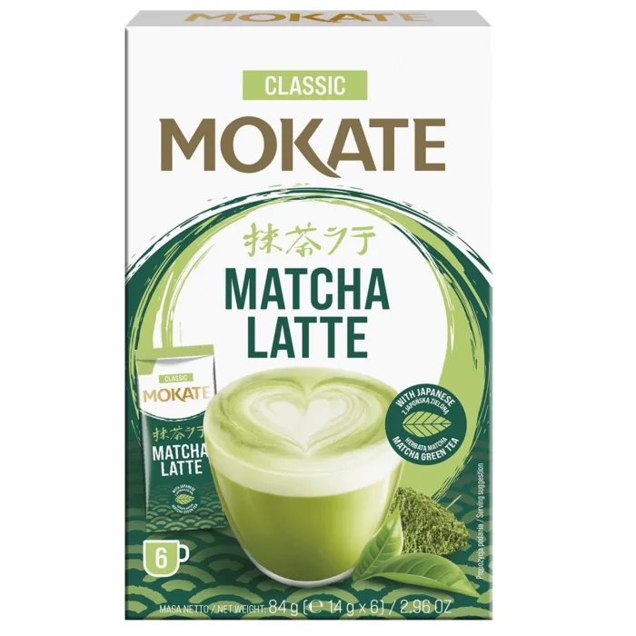 ŠĶISTOŠAIS DZĒRIENS MOKATE LATTE MATCHA CLASSIC 6X14G