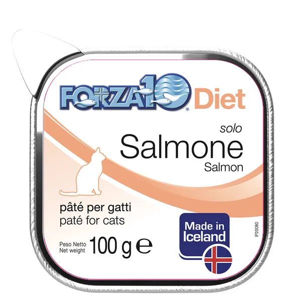 FORZA10 Solo Diet Lasis, kaķiem pastēte, 100 g