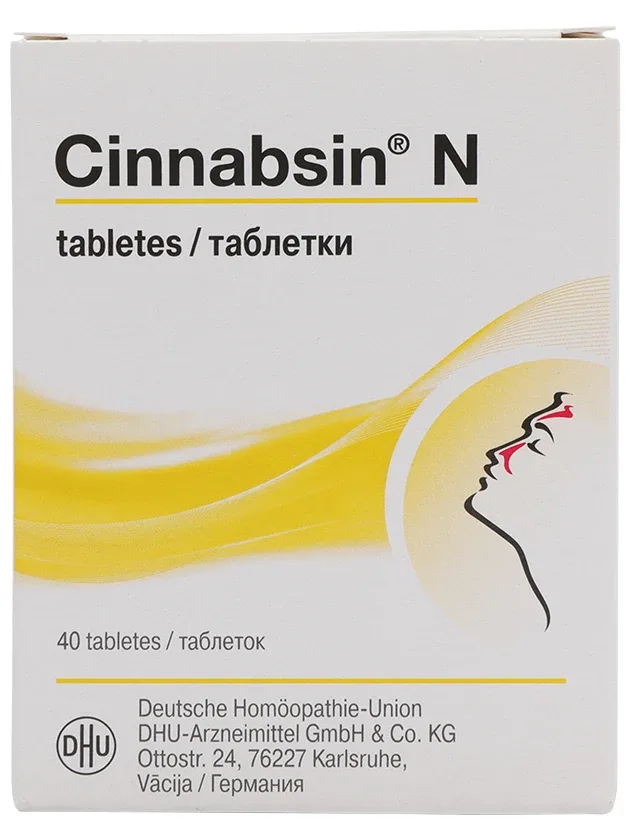 Cinnabsin N, 40 tabletes