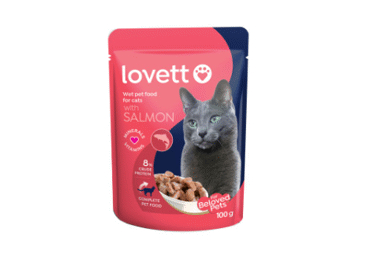 KONSERVĒTA KAĶU BARĪBA LOVETT AR LASI 100G