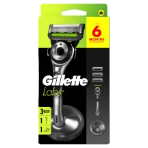 SKUVEKLIS GILLETTE LABS AR TURĒTĀJU 3GAB.