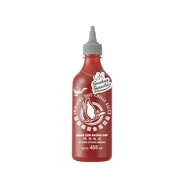 ČILI MĒRCE FLYING GOOSE SRIRACHA AR DŪMU GARŠU, 455ML
