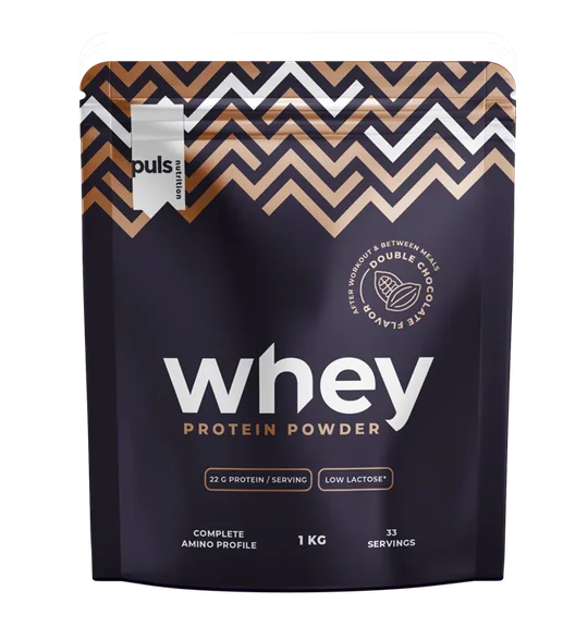 Puls Nutrition Whey Protein Double chocolate low lactose pulveris, 1000 g