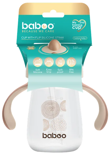 Baboo Au Naturale (260 ml) 9 mēn. mācību krūzīte, 1 gab.