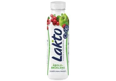 RAUDZĒTS PIENA PRODUKTS ĀBOLU-BRŪKLEŅU LAKTO 450G