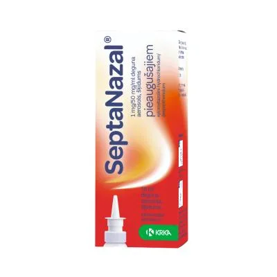 Septanazal 1 mg/50 mg/ml deguna aerosols, šķīdums pieaugušajiem 10 ml