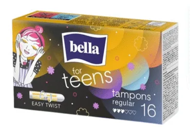 HIGIĒNISKIE TAMPONI BELLA TEENS REGULAR 16GB.