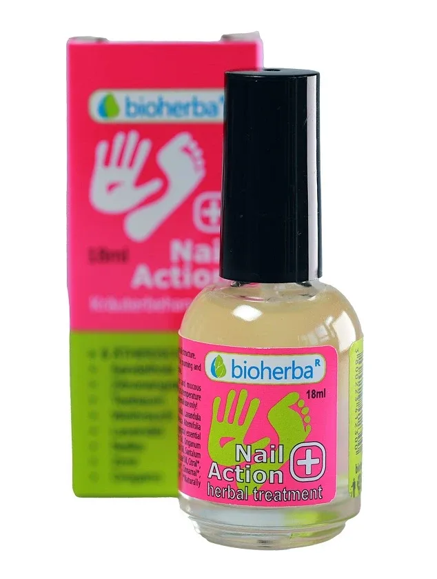 Bioherba nail action losjons pretsenīšu ar otu, 18 ml